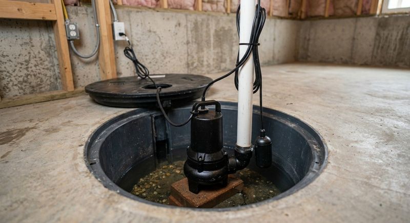 Basement Drainage Installation in West Des Moines, IA