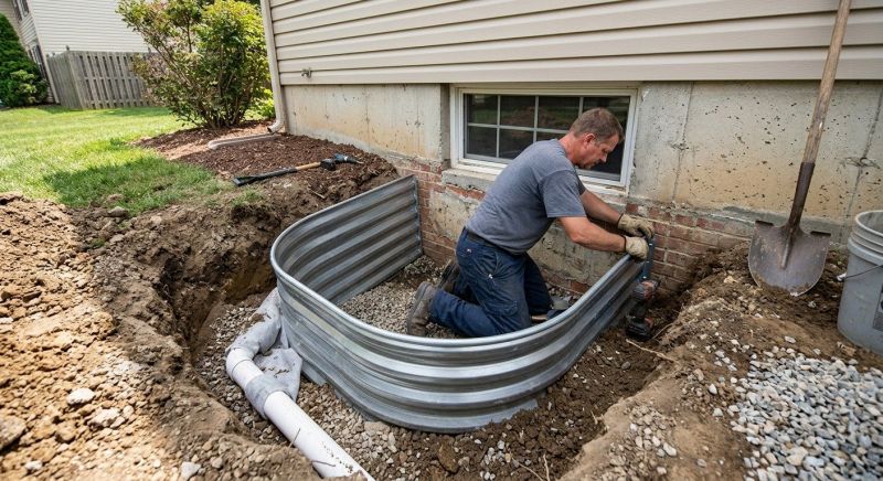 Window Well Waterproofing in Conroe, TX