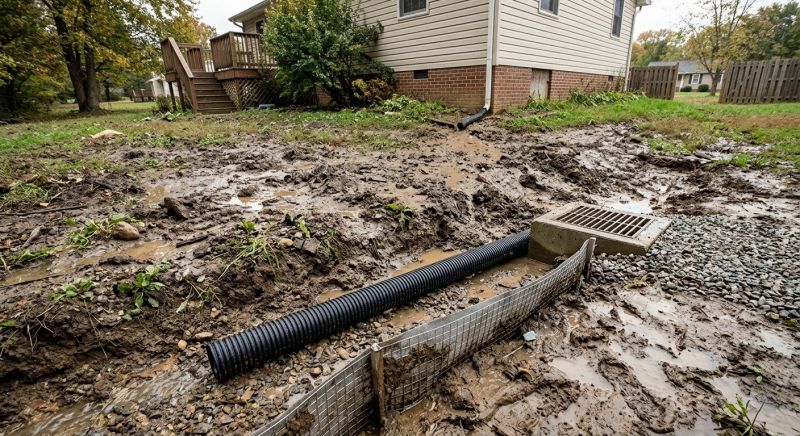 Yard Drain Installation in Tuscaloosa, AL